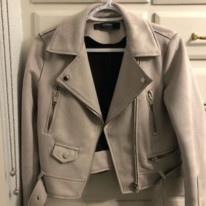 ZARA Suede Moto Jacket